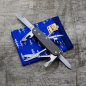 Preview: OLDCROSS - CLIMBER - dark wash - acidstonewash - fertig montiertes Taschenmesser - Titan Grade 5  (Ti 6AI 4V)  - 91mm